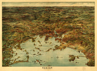 Boston Harbor & Environs 1905 Fine Art Print