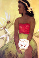Hula Dancer with Ipu Fine Art Print by Hawaiian Legacy Archive