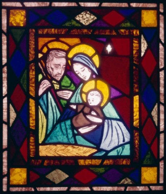 Nativity Stained Glass Poster Print | Fine Art Decor