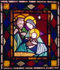 Nativity Stained Glass Poster Print | Fine Art Decor