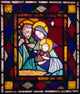 Nativity Stained Glass Poster Print | Fine Art Decor