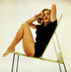 Jean Peters Folding Chair Photo Art Print - Multiple Sizes Available
