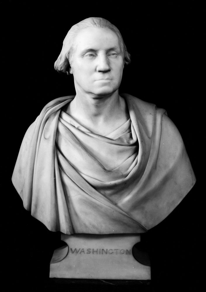 George Washington Marble Bust Fine Art Print by Thomas Crawford
