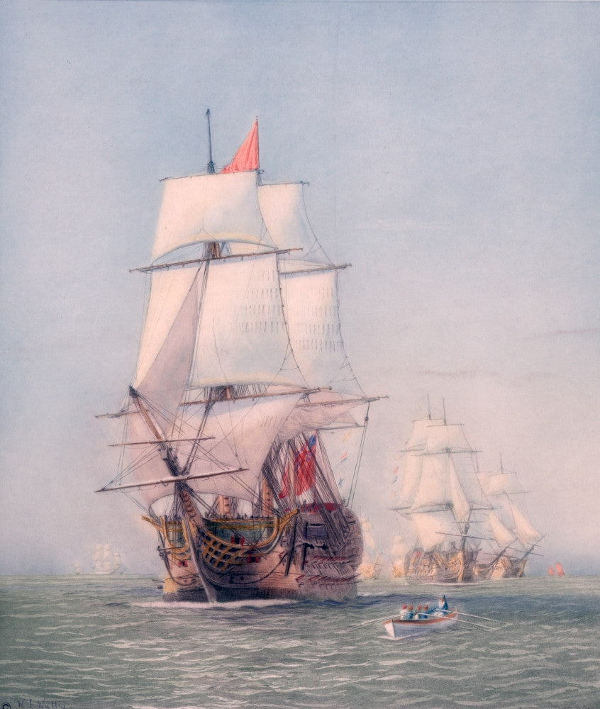 The HMS Victory 1778 History Poster Print