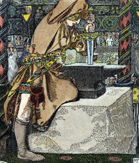 King Arthur Drawing - Excalibur from the Stone by Howard Pyle