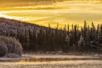 Sunrise Over Fishing Branch River Fine Art Print by Robert Postma