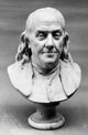Benjamin Franklin Marble Bust Fine Art Print by Jean Antoine Houdon