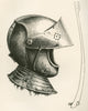 C.1643 Visored Helmet Fine Art Print - Historical Military Decor