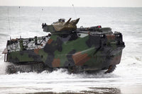 Amphibious Assault Vehicle at Onslow Beach Fine Art Print by Stocktrek Images