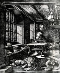 St. Jerome Revises the Bible Fine Art Print by Albrecht Durer