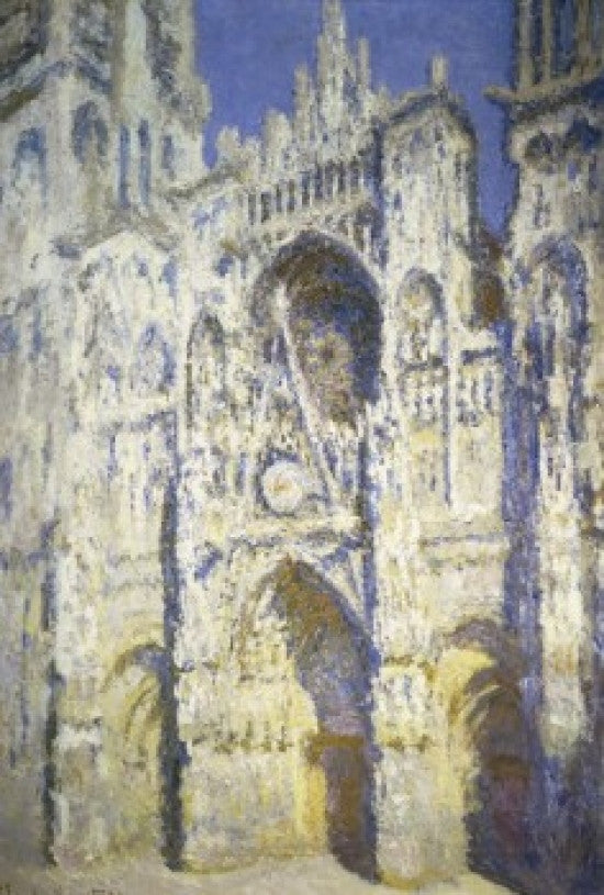 Rouen Cathedral, Bright Sun Fine Art Print by Claude Monet