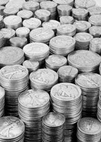 Stacks of Coins Fine Art Print - Multiple Sizes Available