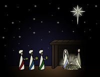 Nativity Scene Fine Art Print by Daniel Sicolo | Design Pics