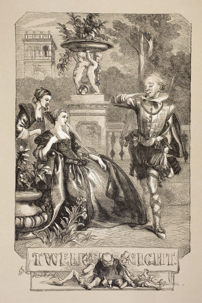 Twelfth Night Illustration by Sir John Gilbert - Fine Art Print