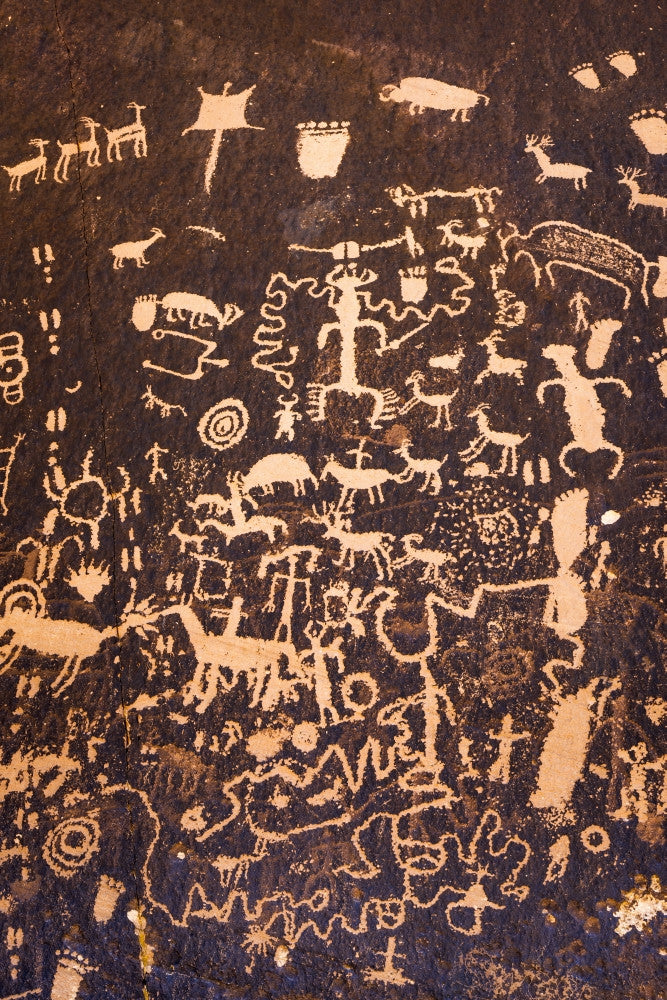 Petroglyphs at Newspaper Rock State Park Fine Art Print by Russ Bishop