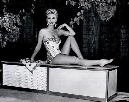 Mitzi Gaynor On Bench Photo Print - Multiple Sizes Available