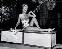 Mitzi Gaynor On Bench Photo Print - Multiple Sizes Available