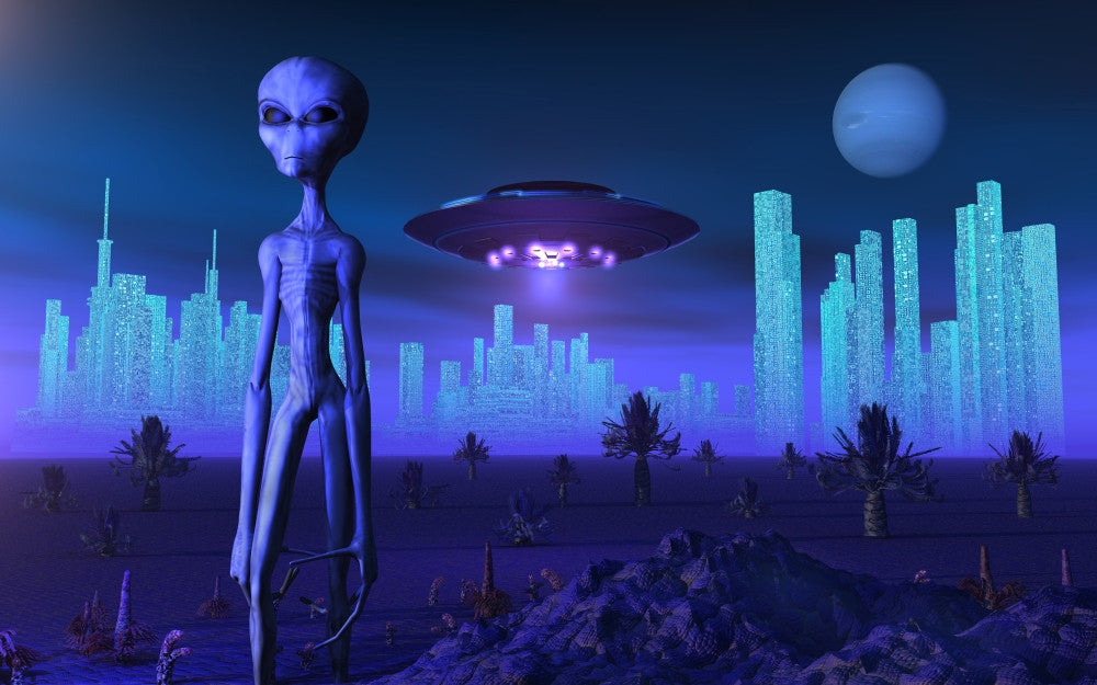 A Grey Alien on Zeta Reticuli Fine Art Print - Item # VARPSTMAS200017S