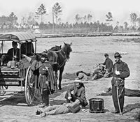 Civil War Ambulance Crew Fine Art Print - Zouave at Brandy Station