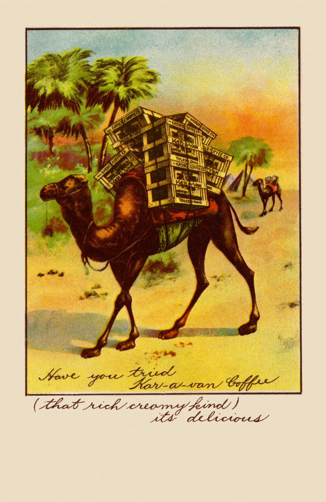 Kar-A-Van Coffee Camel Advertising Fine Art Print