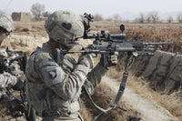 U.S. Army Soldier with M-14 Sniper Rifle Poster Print