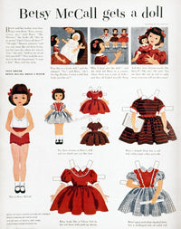 Girls' Fashions from McCall's Magazine, 1952 - Betsy McCall Poster Print