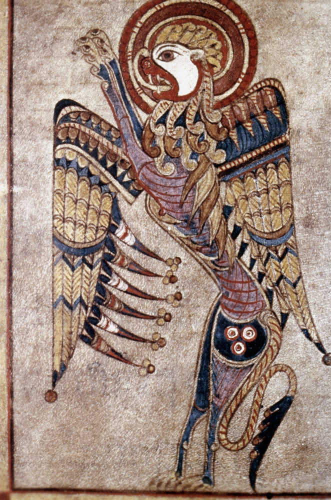 Book of Kells: Saint Mark Fine Art Print - Folio 27V Detail by Granger Collection