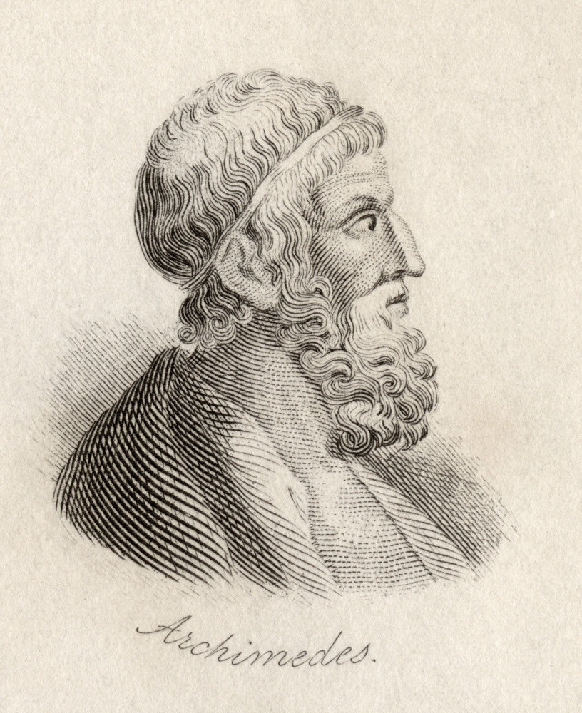 Archimedes of Syracuse Fine Art Print Engraved by J.W. Cook