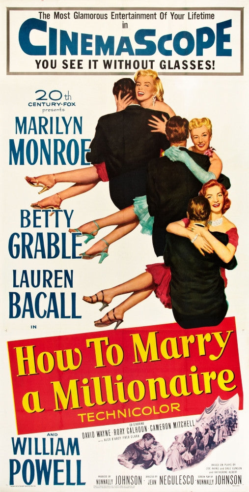 How to Marry a Millionaire Movie Poster Masterprint - Fine Art Print
