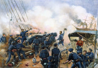 C.S.S. Alabama Sinks Fine Art Print - 1864 Lithograph by Granger Collection