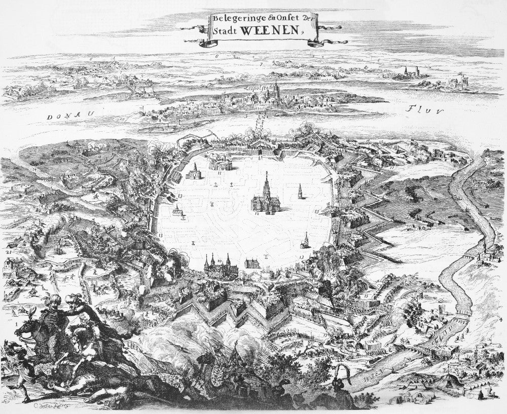Vienna: The Second Siege Fine Art Print - Contemporary Dutch Engraving