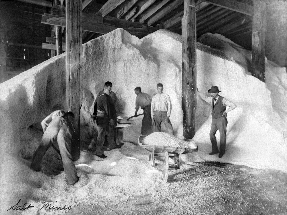 Salt Mine Workers Fine Art Print by Frances Benjamin Johnston