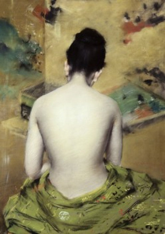Back of Nude Fine Art Print by William Merritt Chase