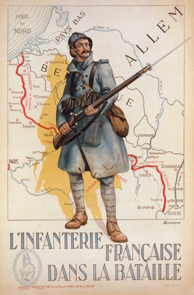 French First World War Recruiting Poster by Ken Welsh