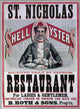 Oyster Restaurant Fine Art Print, C1880 - St. Nicholas, Cincinnati