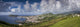 Portugal Azores Faial Island Horta Elevated View Print by Walter Bibikow