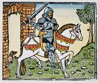 El Cid Campeador Fine Art Print - Spanish Woodcut by Granger Collection