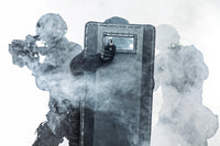 SWAT Special Forces Behind Ballistic Shield Fine Art Print by Oleg Zabielin