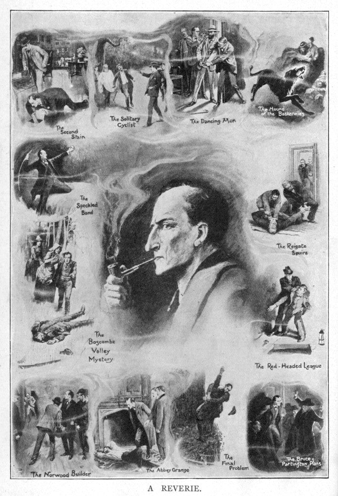 Sherlock Holmes Reverie Fine Art Print by Mary Evans Picture Library
