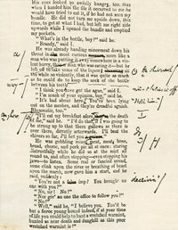 Page Proof from Great Expectations with Dickens' Corrections Fine Art Print