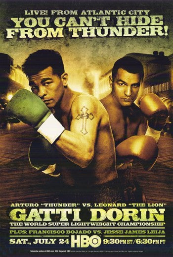 Arturo Gatti vs Leonard Dorin Movie Poster (11x17)
