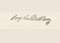 Ludwig Van Beethoven Signature Fine Art Print - 1770-1827