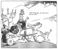 End of the Line, Sir! WWII Cartoon by Dr. Seuss (1942) Poster Print