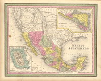 Mexico & Guatemala 1849 Fine Art Print