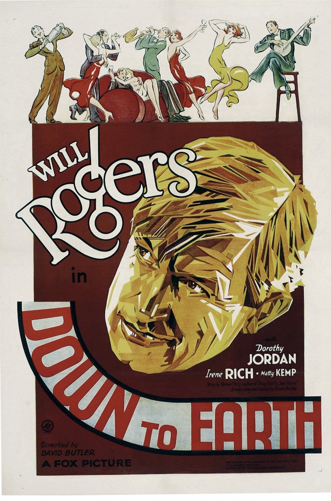 Down To Earth Movie Poster Fine Art Print - 1932 Classic