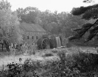Old Grist Mill Poster Print - Sudbury, Massachusetts