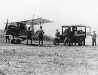 U.S. Air Mail Photograph - Vintage Mail Car Delivery to Airplane