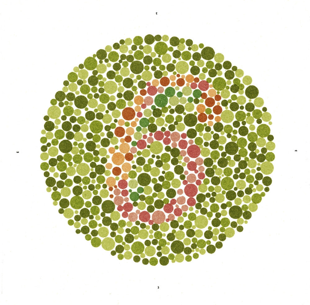 Ishihara Color Blindness Test Fine Art Print by Science Source