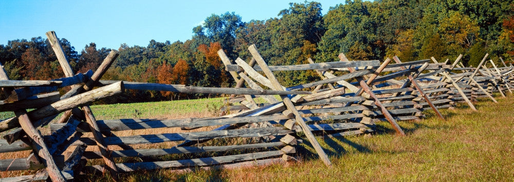 Fence at Gettysburg National Military Park Fine Art Print
