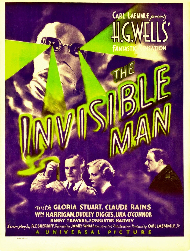 The Invisible Man 1933 Movie Poster Fine Art Print
